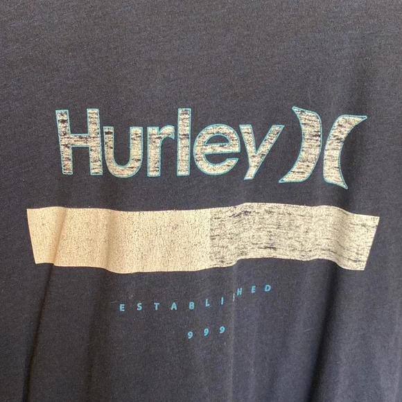 Hurley Blue T-Shirt Size S - Picture 2 of 4